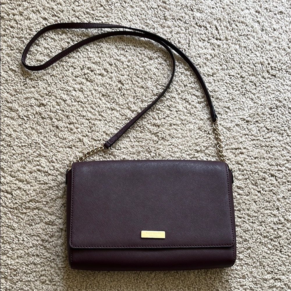 Kate Spade deep purple crossbody bag